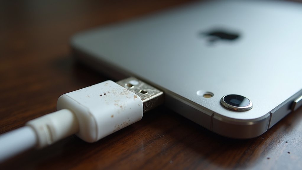 sprawdź kabel USB i porty