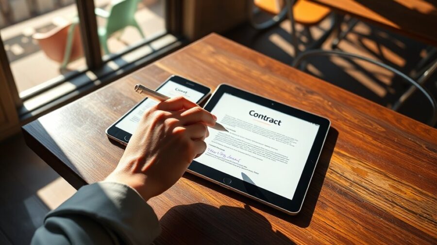 Podpis elektroniczny na iPhonie i iPadzie – Jak podpisać umowę podczas podróży?