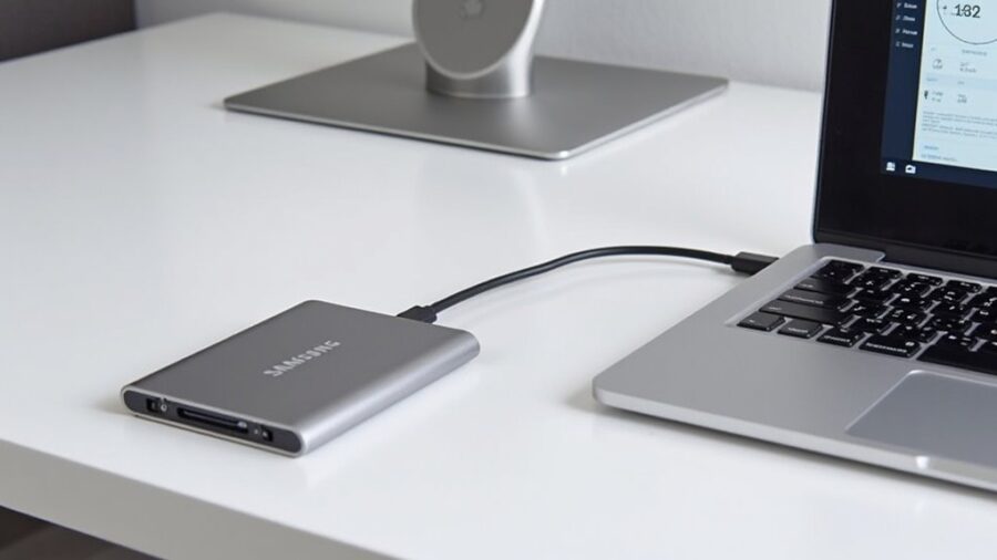 Czy warto kupić MacBooka z dyskiem 256 GB i używać zewnętrznego SSD?